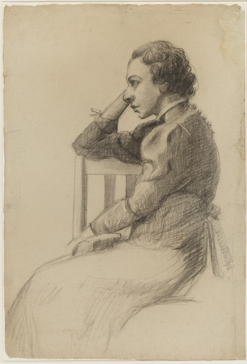 Seated Woman in Profile
